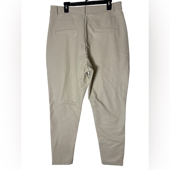 Fashionnova 2X Grab The Check PU Leather Pants - Ivory - Picture 3 of 7